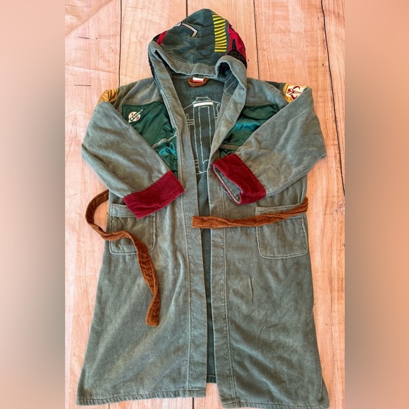 Star Wars Boba Fett Hooded Bathrobe for Men/Women | One Size Fits Most Adults - Picture 3 of 8